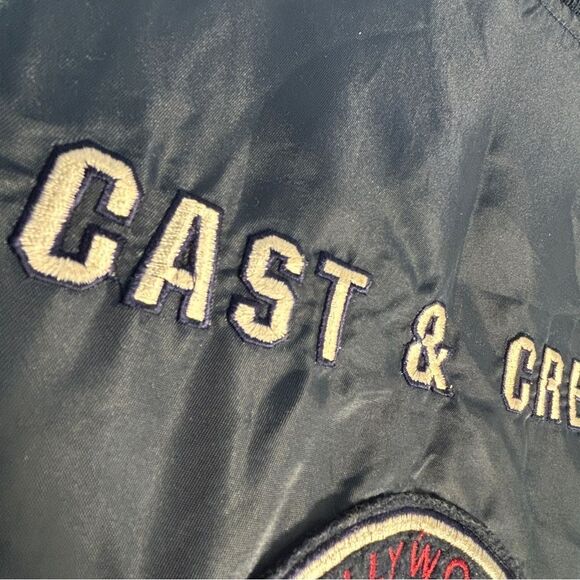 Warner Bros Store Jacket Large Cast Crew Blue Hollywood Varsity Looney Tunes VTG - Picture 11 of 16